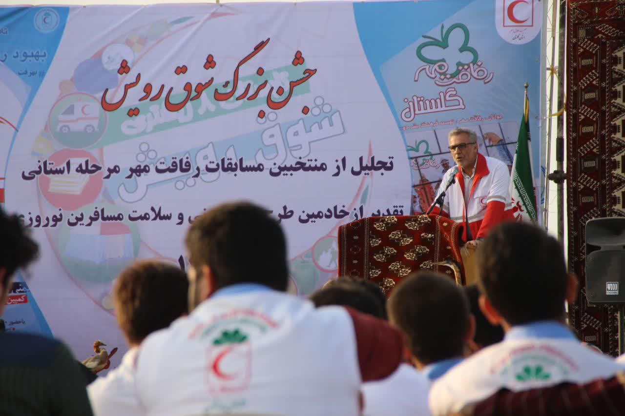 مدیرعامل جمعیت هلال احمر گلستان: ارائه خدمات داوطلبانه اعضای فعال سازمان جوانان، معنای حقیقی بشردوستی است